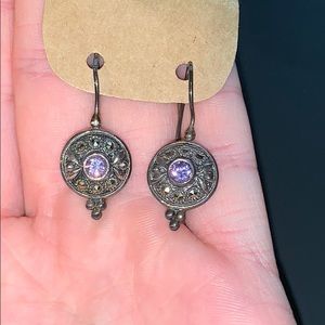 3/$7 Vintage Earrings with Lavender Stone